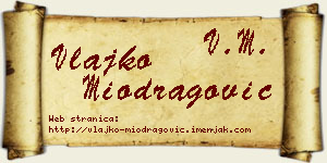 Vlajko Miodragović vizit kartica